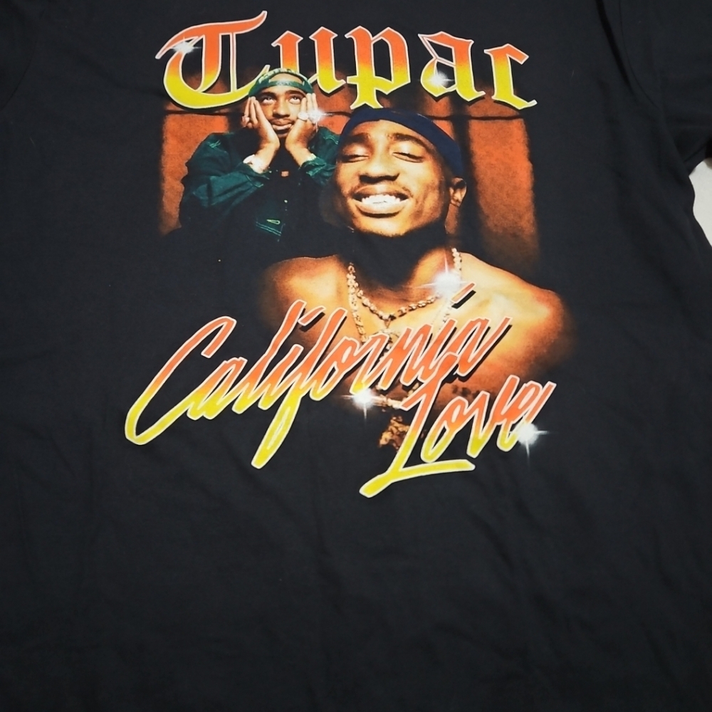 Tupac "California Love" Short Sleeve Graphic Tee - Black